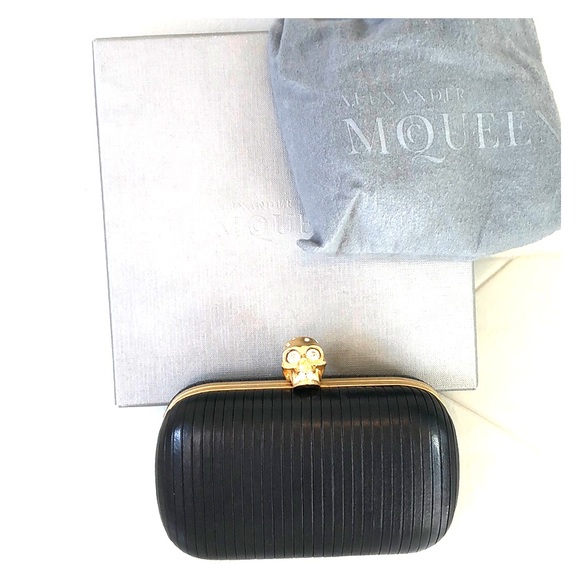 Alexander McQueen Handbags - Alexander McQueen black clutch MUST HAVE!